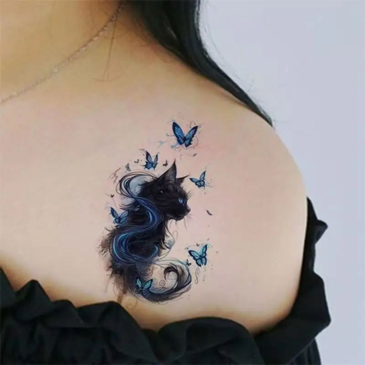 Midnight Phantom – Halloween Cat Tattoo