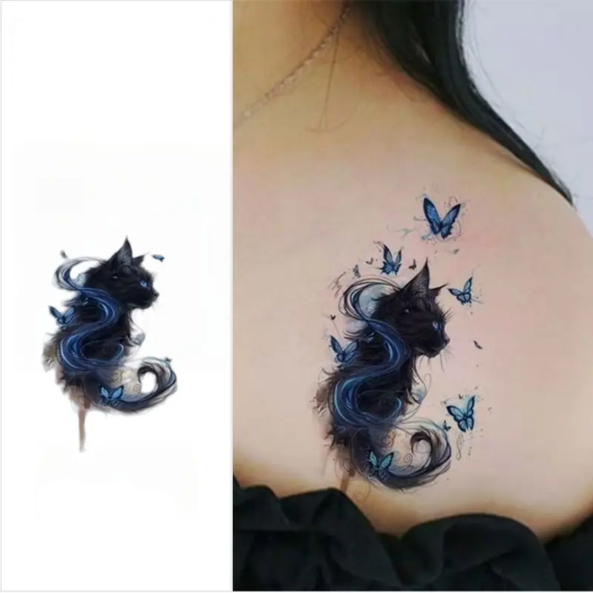 Midnight Phantom – Halloween Cat Tattoo